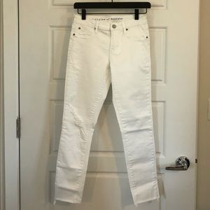 Articles of Society White Ankle-Length Jeans